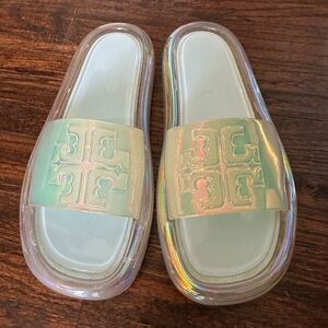 Tory Burch bubble jelly slides